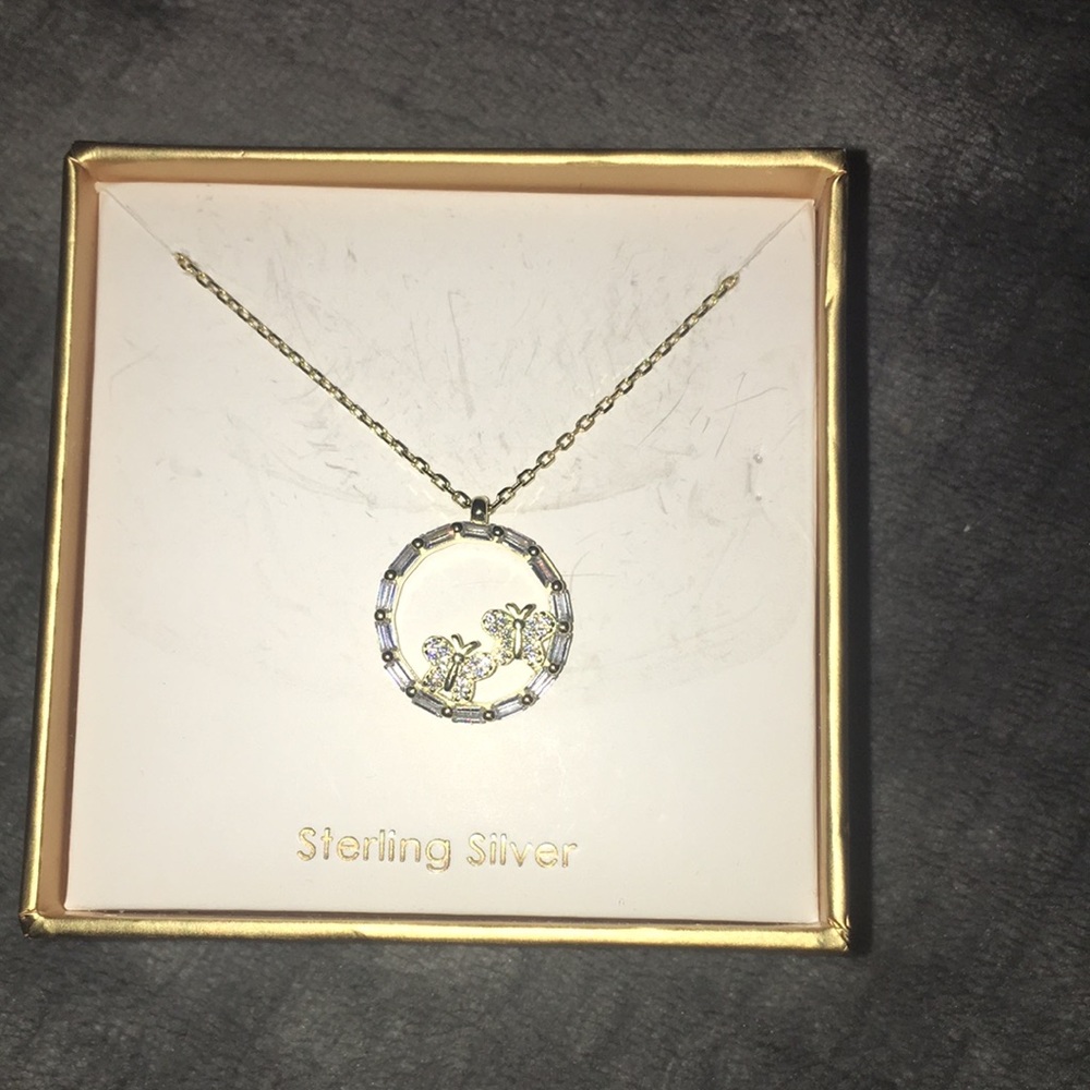 Silver Butterfly Necklace